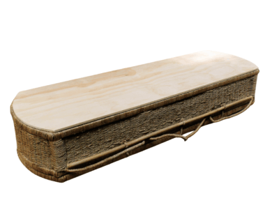 Seagrass Coffin - Bottom - eco coffins northland 11